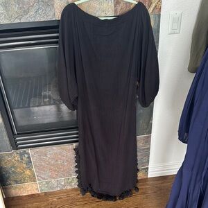 Rhode Black Dress with Tassel Detail